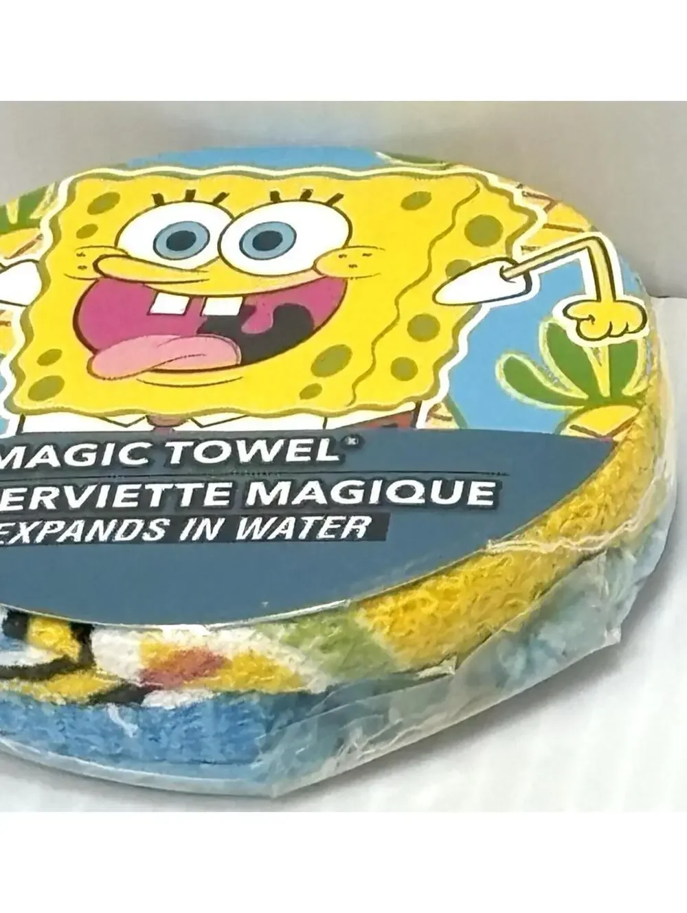 Nickelodeon SpongeBob SquarePants Magic Expanding Towel Compressed Novelty Fun